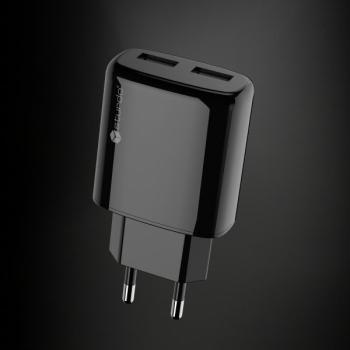 STURDO NSI-0010-STU-2XUSB SIETOVY NABIJACI ADAPTER 2XUSB, 2A, CIERNY