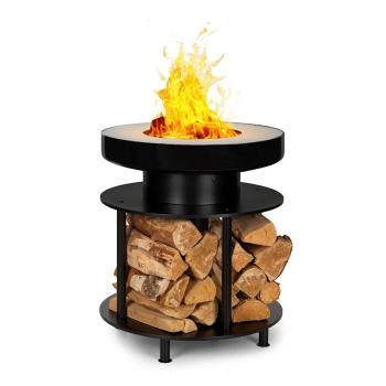 BLUMFELDT WOOD STOCK, OHNISKO 2-V-1, BBQ GRIL, O56CM, USLACHTILA OCEL, CIERNE, 10034530