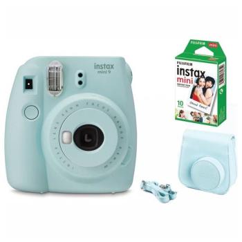 FUJIFILM INSTAX MINI 9 ICE BLUE + 10KS FILM + PUZDRO