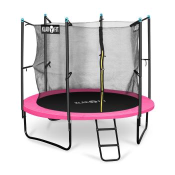 KLARFIT ROCKETGIRL 250, TRAMPOLINA, VNUTORNA BEZPECNOSTNA SIET, SIROKY REBRIK, RUZOVA, 10027714
