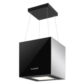 KLARSTEIN KRONLEUCHTER, 600M3/H, CIERNY, STROPNY DIGESTOR, ZAVESNY, LED, SKLO, 10030938