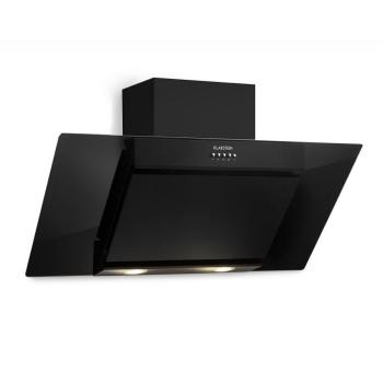 KLARSTEIN ZOLA 90 DIGESTOR, 90 CM, 640 M3/H, LED, SKLO, USLACHTILA OCEL, CIERNA, 10031900