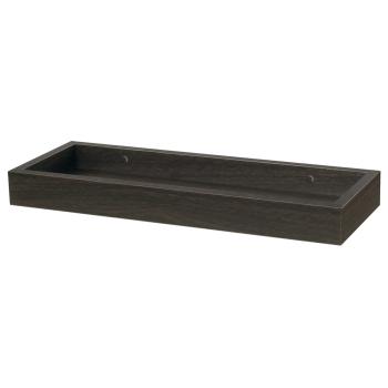 AUTRONIC P-010 WAL Polička nástenná so zvýšenými okrajmi, MDF, dekor orech, balenie fólia