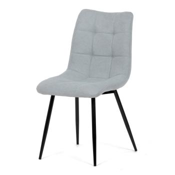 AUTRONIC DCL-L1094 SIL2 Židle jídelní, stříbrná látka, černý kov