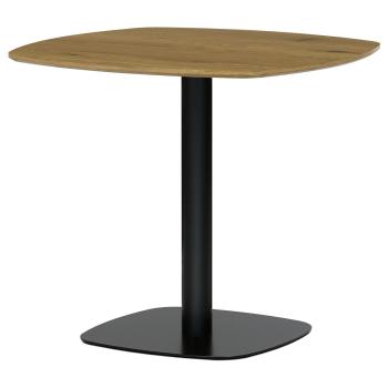 AUTRONIC DT-X7117 OAK Stůl jídelní, deska MDF, dekor dub, černý kov