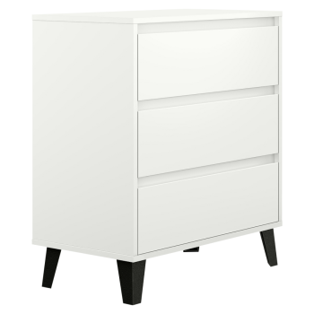 KONDELA Komoda, biela, BOGAN 3S70