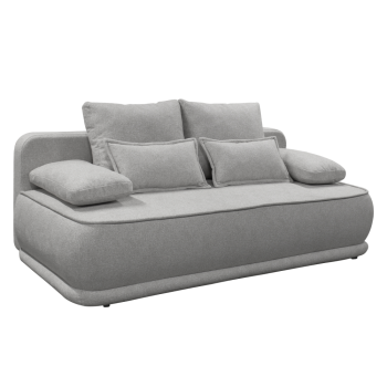 KONDELA Rozkladacia pohovka, sivý melír, LAGO