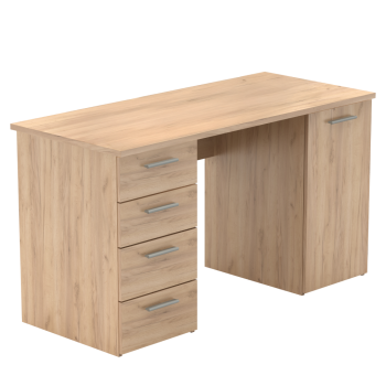 KONDELA Písací stôl, dub artisan, EUSTACH