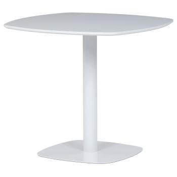 AUTRONIC DT-X7117 WT Stůl jídelní, deska MDF, bílá, bílý kov