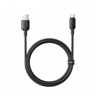 BASEUS RYCHLONABIJACI KABEL SILKY USB/USB-C 1M 100W CIERNY