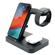 FIXED FIXPOS-BK STOJAN POWERSTATION S BEZDROTOVYM NABIJANIM AZ PRE 3 ZARIADENIA, CIERNY