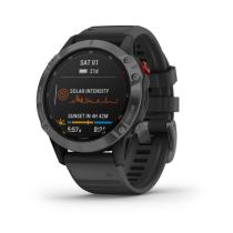 GARMIN FENIX 6 PRO SOLAR, SLATE GRAY, BLACK BAND 010-02410-15