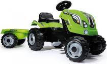 SMOBY SLIAPACI TRAKTOR FARMER XL ZELENY S VOZIKOM /SM 710111/ vystavený kus