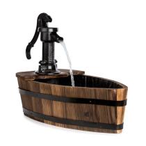 BLUMFELDT STARNBERG, ZAHRADNA STUDNA, 12 W, LIATINOVA RUCNA PUMPA, DREVO, HNEDA, 10033352