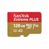 SANDISK EXTREME PLUS MICROSDXC 128 GB + SD ADAPTER