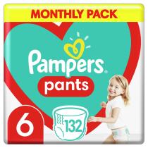PAMPERS PANTS S6 132KS, 15+ KG