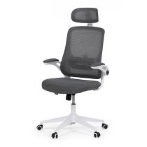 AUTRONIC KA-Q843 GREY Židle kancelářská, šedá síťovina, šedý plast, plastový kříž, kolečka pro tvrdé