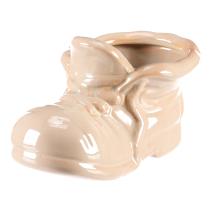 AUTRONIC KEX6002 CRM Bota keramická - květinový obal, barva krémová