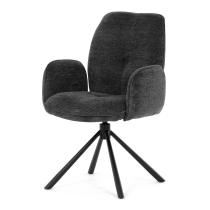 AUTRONIC DCH-D1330 BK2 Jídelní židle, černá, hladká látka, DCH-D1330 BK2