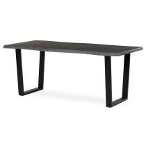 AUTRONIC HT-F4218 GREY Stůl jídelní, 180x90x75 cm, MDF deska, dekor šedý dub, kovová nohy ve tvaru U