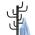 AUTRONIC 80609-A BK VESIAK KOVOVY, V.182 CM, CIERNY