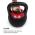 KLARFIT ADJUSTABELL, NASTAVITELNY KETTLEBELL, HMOTNOST: 8/10/12/14/16 KG, CIERNY/CERVENY, 10034383