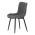 AUTRONIC HC-462 GREY2 Židle jídelní, šedá látka, černé kovové nohy