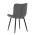 AUTRONIC HC-462 GREY2 Židle jídelní, šedá látka, černé kovové nohy