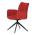 AUTRONIC HC-993 RED2 Židle jídelní, červená látka, otočný mechanismus 180°, černý kov