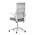 AUTRONIC KA-A182 GREY Kancelářská židle, houpací  mech., šedá MESH, plast. Kříž