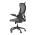 AUTRONIC KA-C808 GREY Kancelářská židle, šedá síťovina, bederní opěrka, černý plastový kříž, kolečka