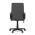AUTRONIC KA-L607 GREY2 Kancelářská židle, černý plast, šedá látka, kolečka pro tvrdé podlahy