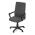 AUTRONIC KA-L607 GREY2 Kancelářská židle, černý plast, šedá látka, kolečka pro tvrdé podlahy