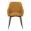 AUTRONIC DCL-221 YEL2 Židle jídelní, žlutá látka, černý kov
