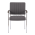 KONDELA Zasadacia stolička, sivohnedá Taupe, ekokoža/chróm, FLORIN