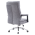 KONDELA Kancelárske kreslo, sivá/chróm, ZAVIER