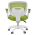 KONDELA Otočná stolička, zelená/biela, TRIXI TYP 2