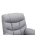 KONDELA Masážne polohovacie kreslo, svetlosivá, HUDSON