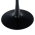 KONDELA Jedálenský stôl, okrúhly, dub/čierna, priemer 110 cm, REVENTON NEW