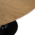 KONDELA Jedálenský stôl, okrúhly, dub/čierna, priemer 110 cm, REVENTON NEW
