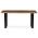 AUTRONIC HT-F4216 OLW Stůl jídelní, 160x90x75 cm, MDF deska, dekor staré dřevo, kovová nohy ve tvaru