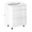 KONDELA Spodná skrinka, biela/biela extra vysoký lesk HG, AURORA D60S3
