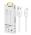 ALIGATOR DATOVY KABEL 2A, USB-C BIELY