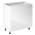 KONDELA Spodná skrinka, biela/biela extra vysoký lesk, AURORA D80
