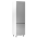 KONDELA Potravinová skrinka, biela/sivá extra vysoký lesk, pravá, AURORA D60R