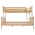 KONDELA Poschodová rozložiteľná posteľ, prírodná borovica, LUINI