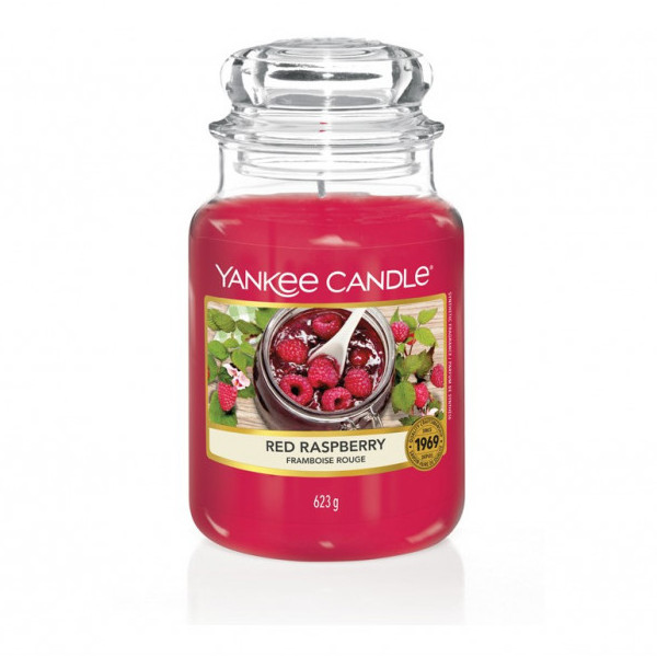 YANKEE CANDLE RED RASPBERRY 623 g + darček VONNE VOSKY